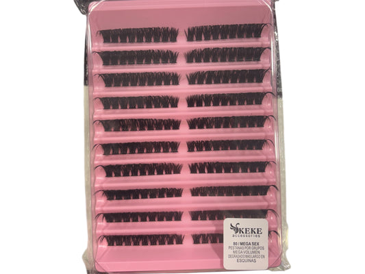 PESTAÑAS 80D MEGA SEX MIX