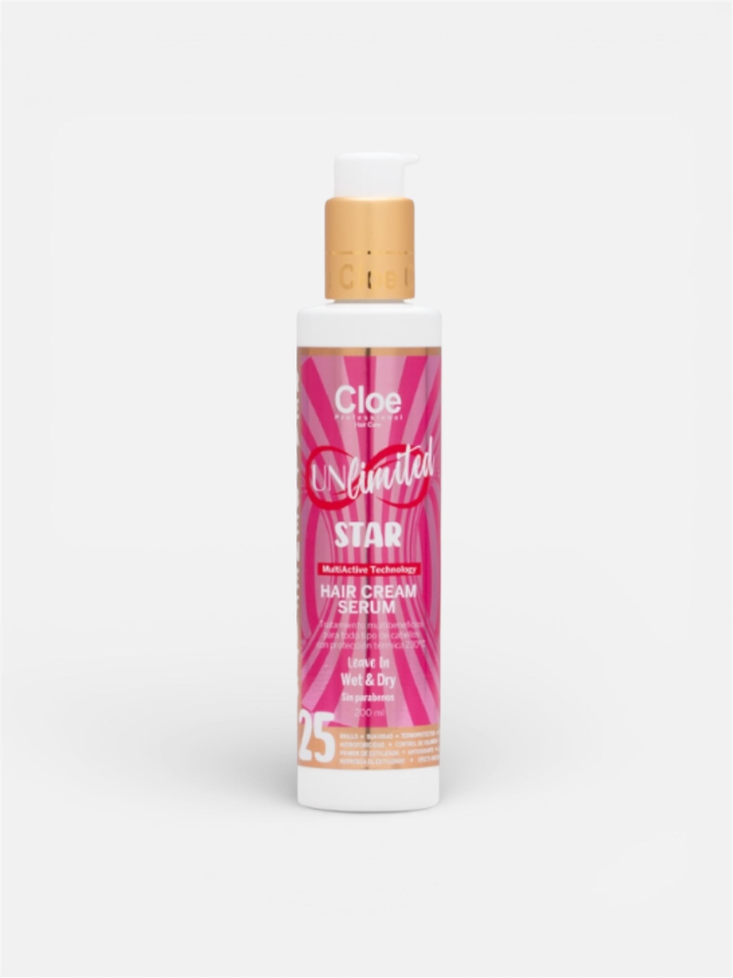 UNLIMITED STAR HAIR CREAM SERUM MULTIBENEFICIOS 200ml CLOE