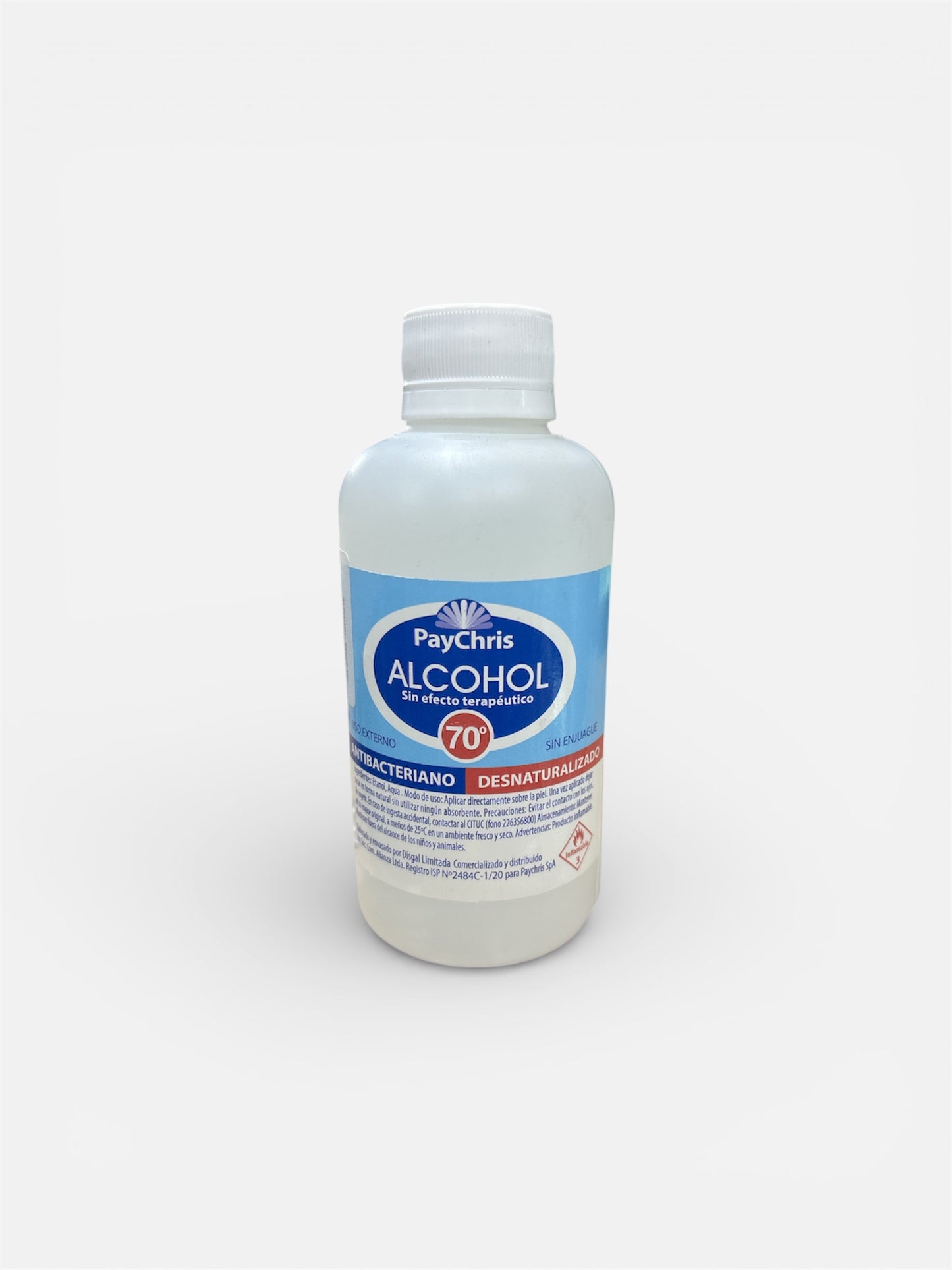ALCOHOL 250cc ANTIBACTERIANO PAYCHRIS