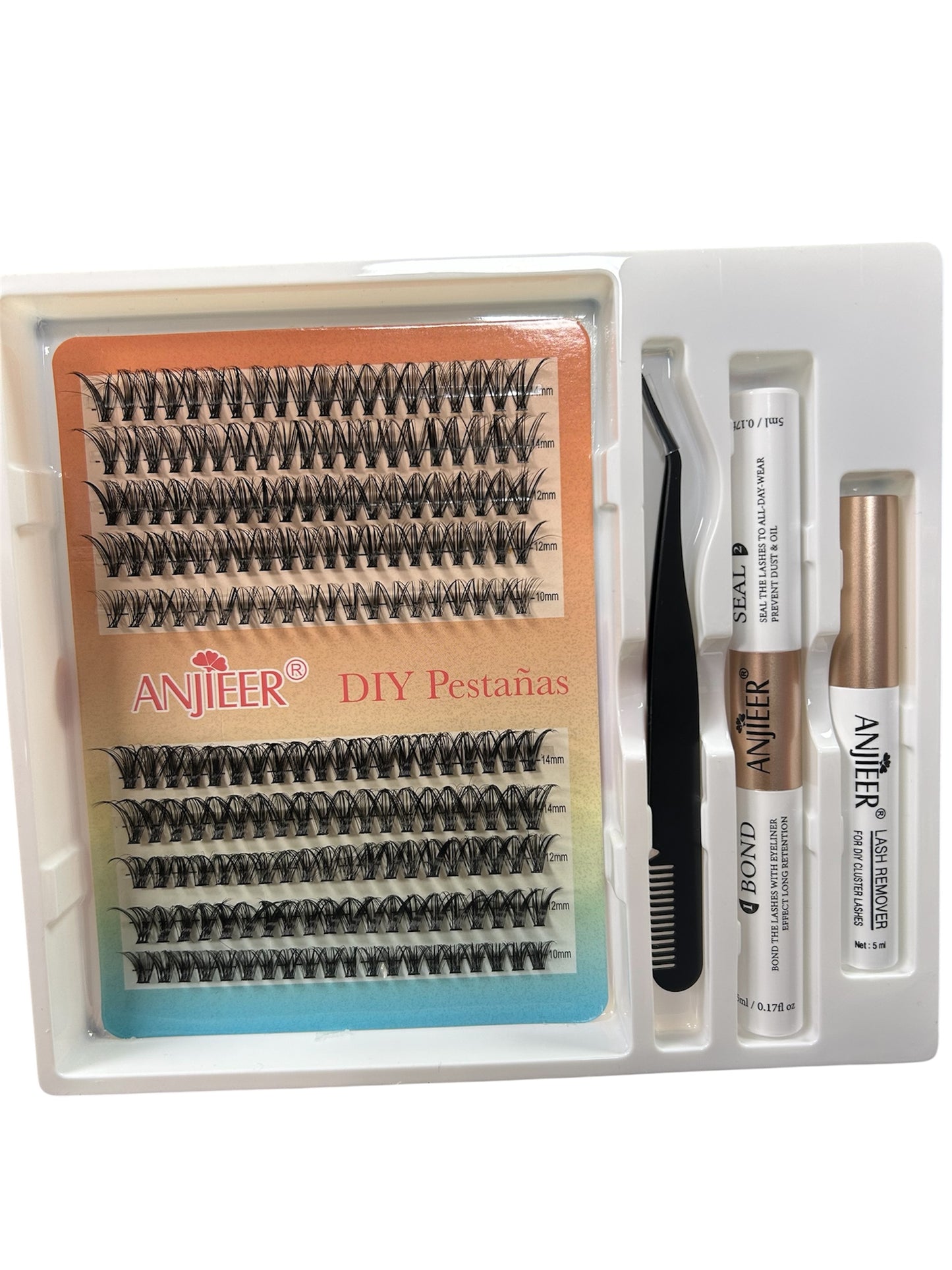 PESTAÑA RACIMO DIY 30D 40D mix (INCLUYE PEGAMENTO,SELLANTE, REMOVEDOR Y PINZA