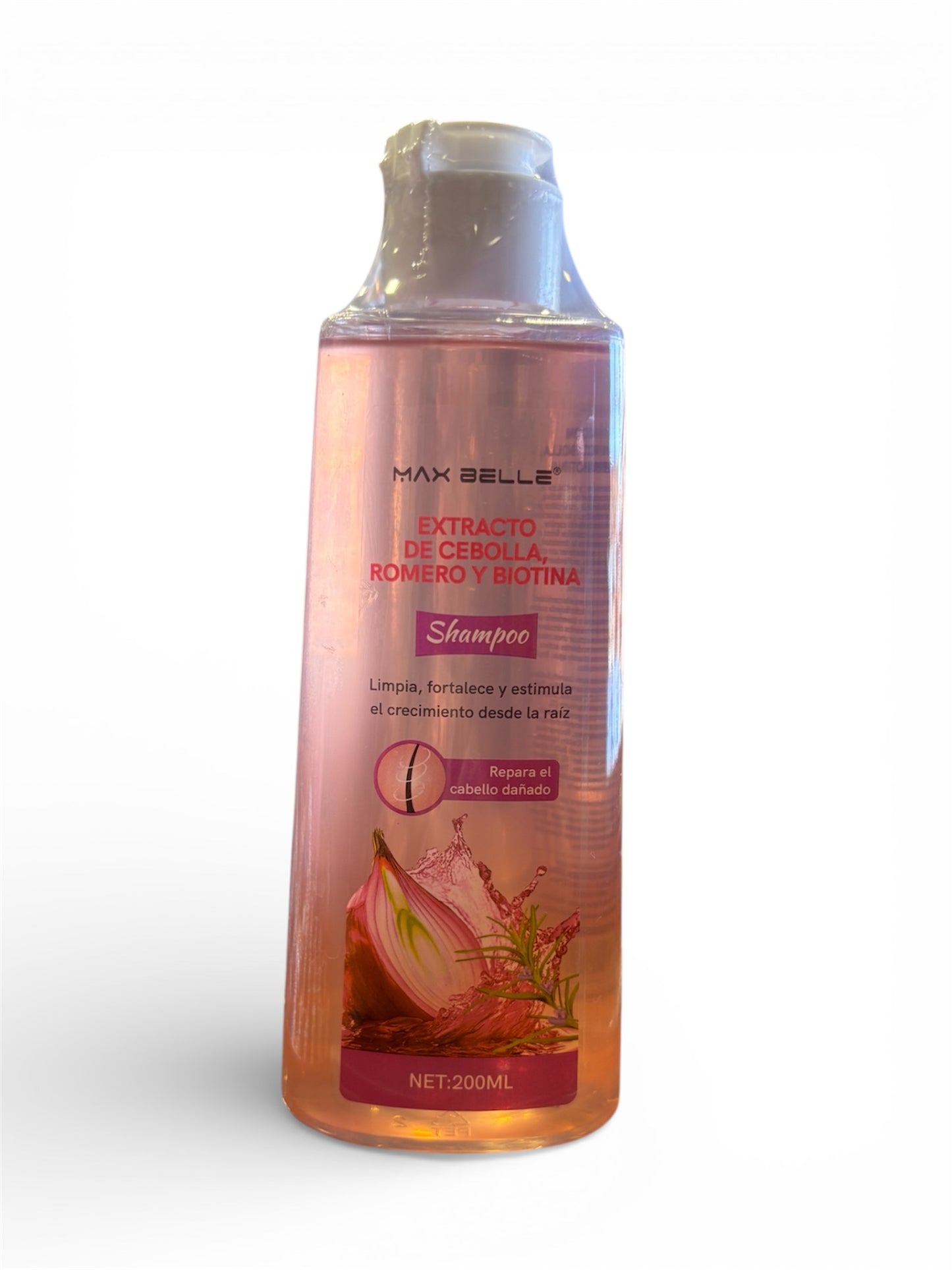 SHAMPOO CEBOLLA ROMERO Y BIOTINA MAXBELLE 200ML