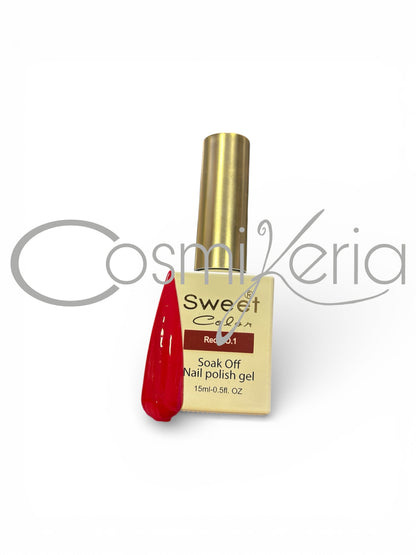Nro 01 RED ESMALTE PERMANENTE SWEET COLOR 15ml