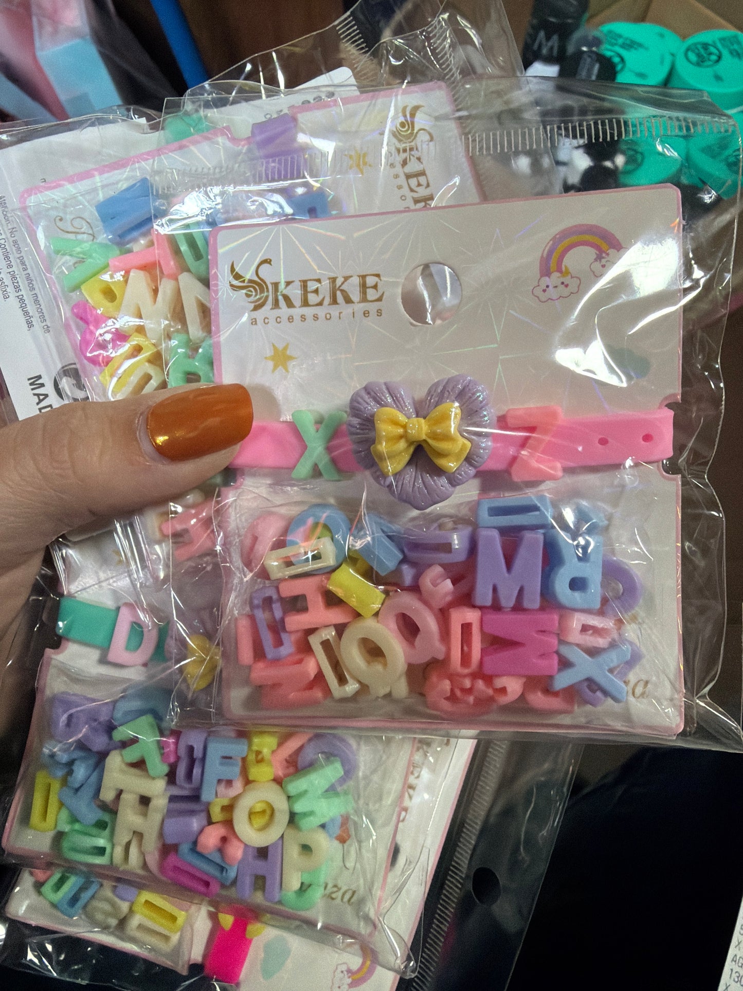 Pulsera niña con letras