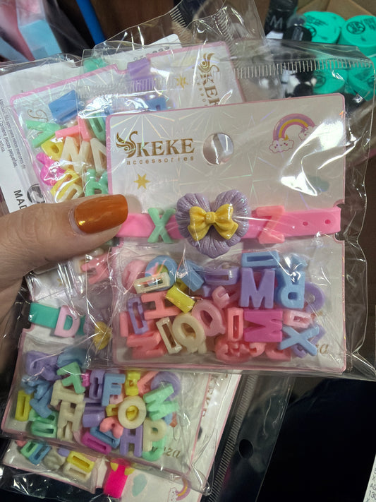 Pulsera niña con letras