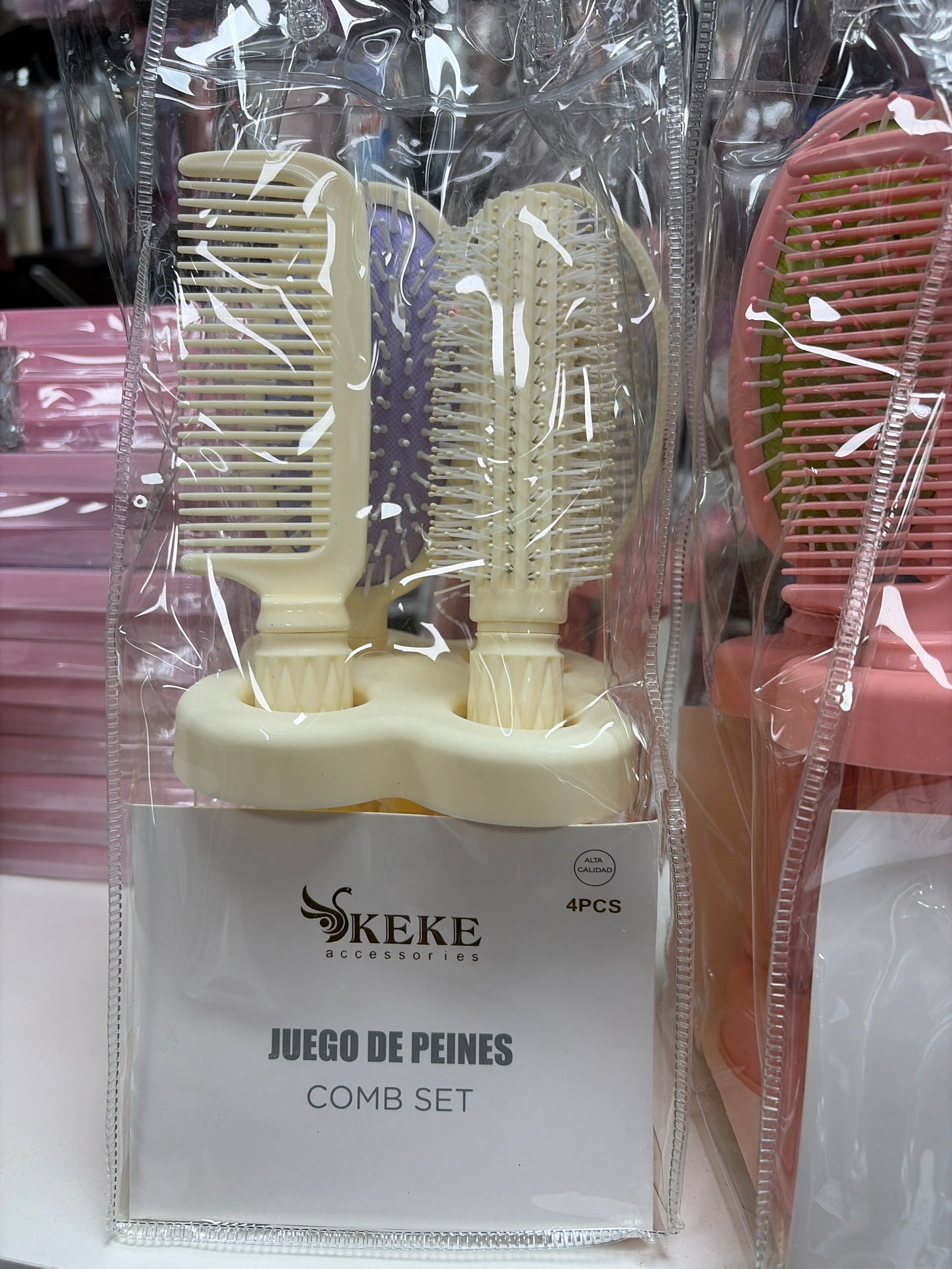 Set peinetas con soporte
