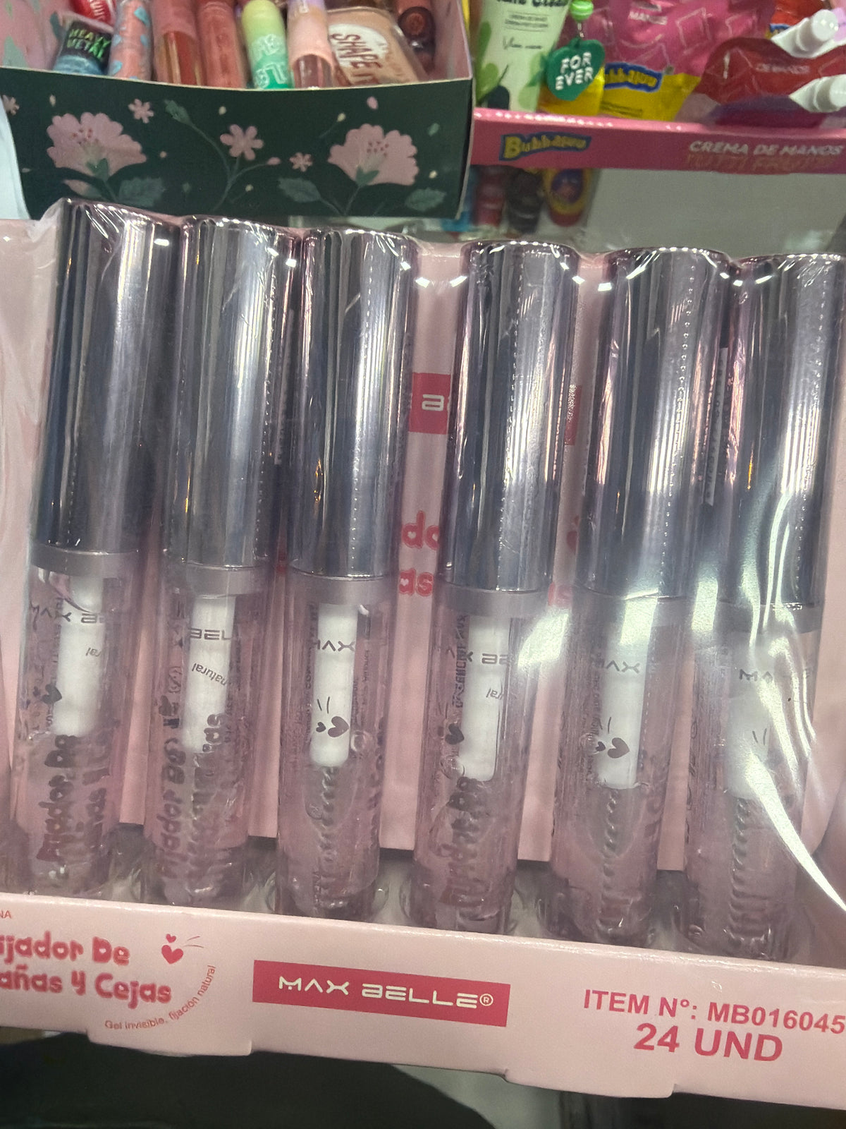 MÁSCARA DE PESTAÑAS Y FIJADOR DE CEJAS TRANSPARENTE