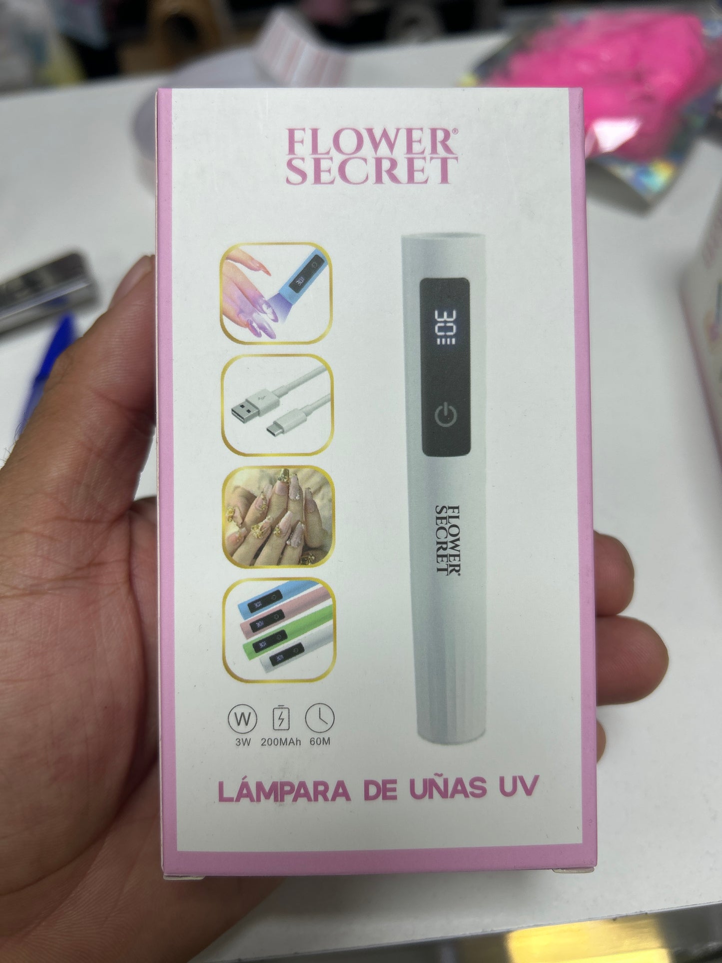 LÁMPARA DE UÑAS TIPO LÁPIZ