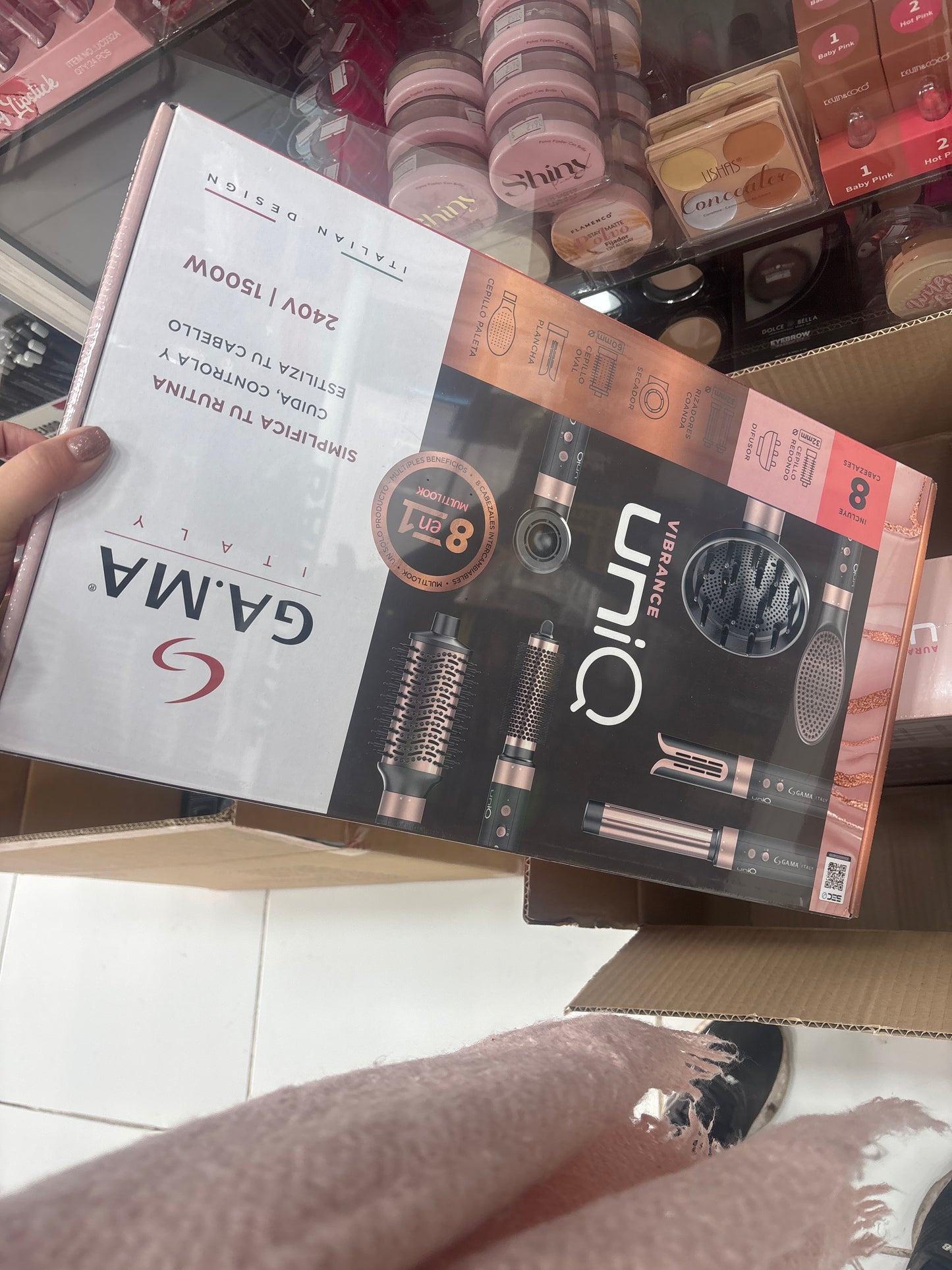 CEPILLO UNIQ MULTISTYLER VIBRANCE 8in1