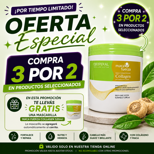 3X2 MACA FUERZA COLAGENO OBOPEKAL