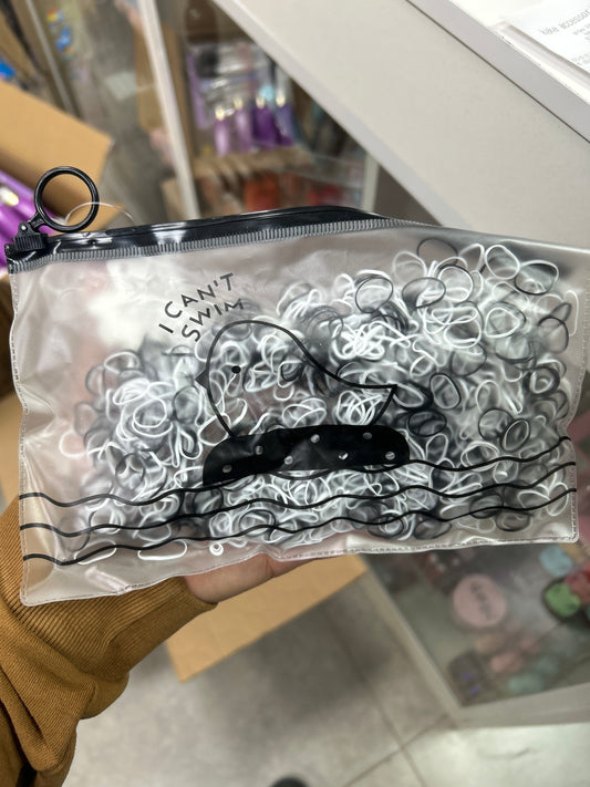 ESTUCHE DE LIGAS NEGRA BLANCAS