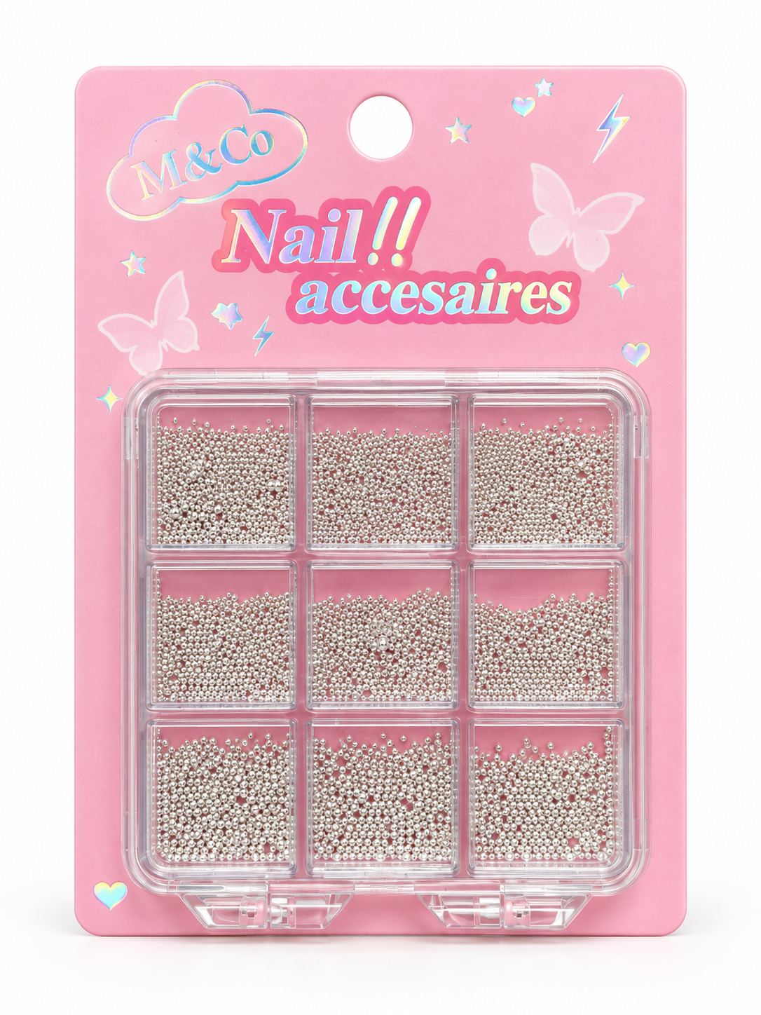 ACCESORIOS UÑAS MIX CAVIAR