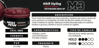 MATTE PASTE M3 100ml NISHMAN