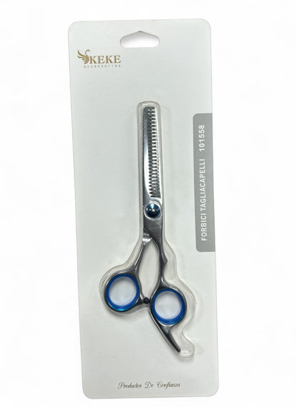 TIJERA ESCULPIDORA 5.5” ACERO SILVER /AZUL