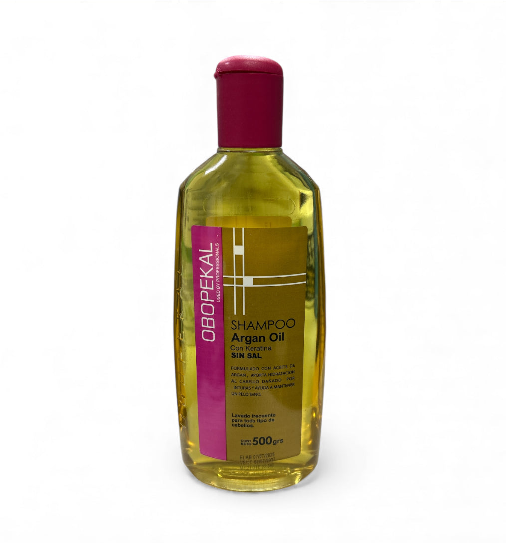 SHAMPOO ARGAN OIL CON KERATINA 500gr Obopekal