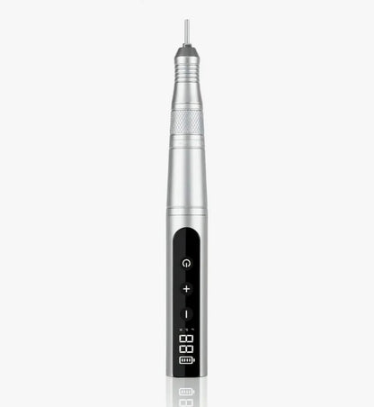 TORNO LÁPIZ PORTABLE 35.000RPM NAILSTAR (PLATA)