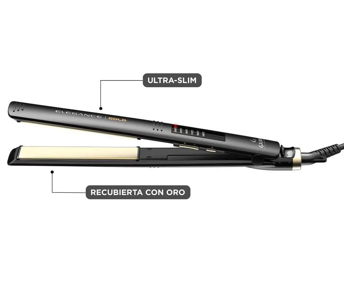 PLANCHA GAMA LED GOLD DUAL PLATEA