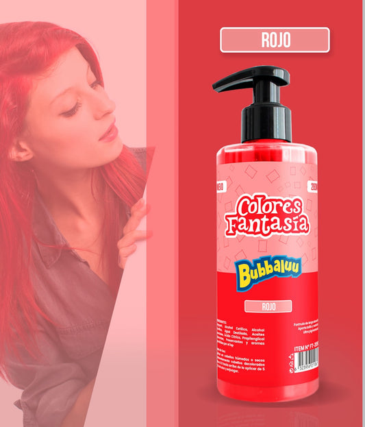PIGMENTO FANTASIA ROJO BUBBALUU 250 ml