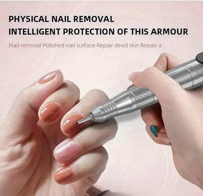 TORNO LÁPIZ PORTABLE 35.000RPM NAILSTAR (PLATA)