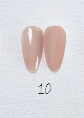 Nro 10 TRANSPARENTE NUDE ESMALTE PERMANENTE SWEET COLOR 15ml