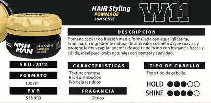 POMADA SUN SENSE W11 100ml NISHMAN