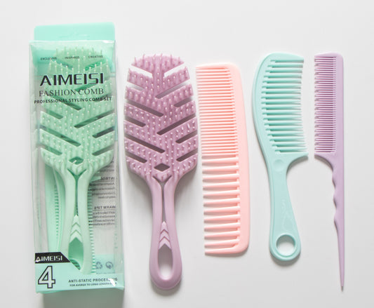 KIT PEINETAS Y CEPILLLO 4uni.