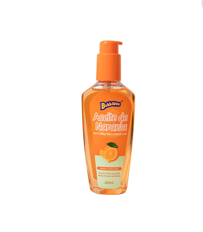 ACEITE CORPORAL PARA MASAJE (NARANJA) 200ml BUBBALUU