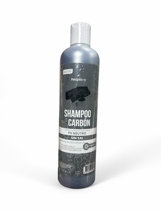 SHAMPOO CARBON 500Ml. PH NEUTRO LIMPIEZA PROFUNDA REANIA-Y
