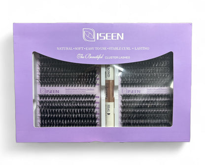 PACK PESTAÑAS DOBLE ISEEN 60D 80D 9mm. AL 16mm