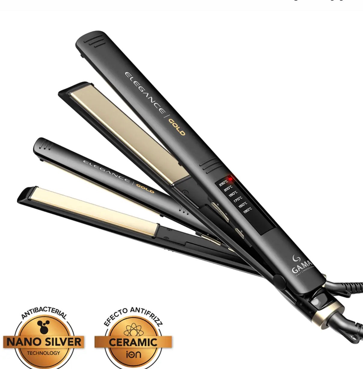 PLANCHA GAMA LED GOLD DUAL PLATEA
