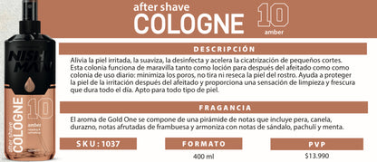 AFTER SHAVE COLOGNE 10 AMBER 400ml. NISHMAN