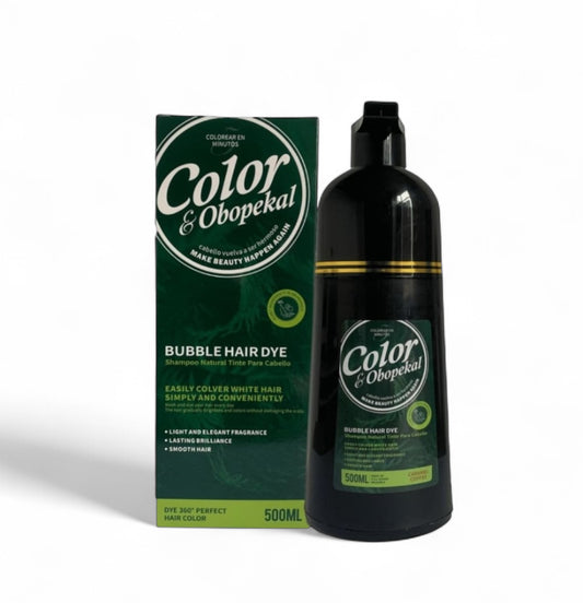 SHAMPOO TINTA PARA CABELLO NEGRA 500ml CUBRE CANAS