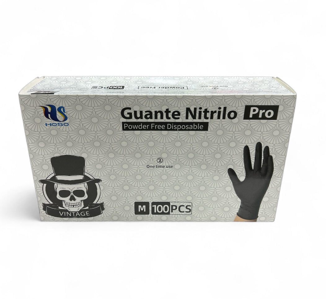 GUANTE NITRILO PRO 100pcs NEGRO