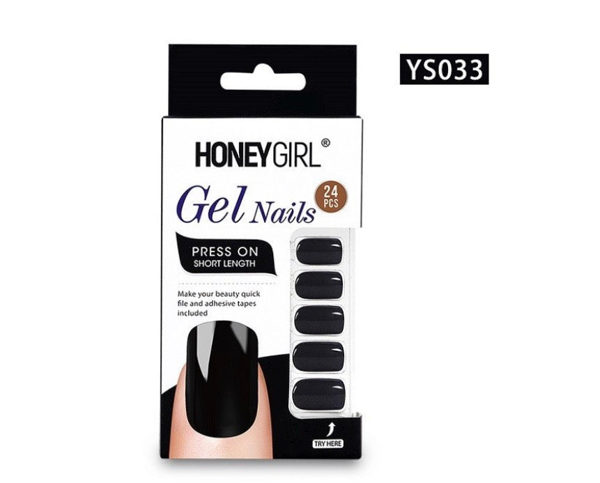 UÑAS PRESS ON 24pcs HONEY GIRL YS033