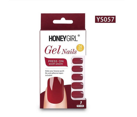 UÑAS PRESS ON YS057 HONEY GIRL 24pcs