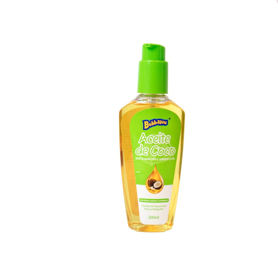 ACEITE CORPORAL PARA MASAJE (COCO) 200ml BUBBALUU