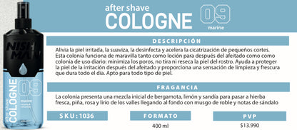AFTER SHAVE COLOGNE 09 400ml NISHMAN