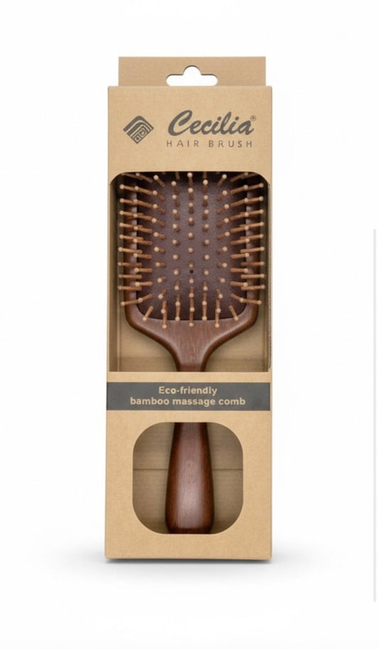 CEPILLO PALETA MADERA HAYA HAIRSTAR