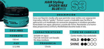 CERA BLUEWEB SPIDER WAX S3 150ml AZUL NISHMAN