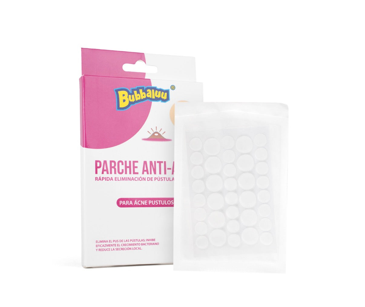 PARCHE ANTI ACNÉ PUSTULA BLANCA 36uni BUBBALUU