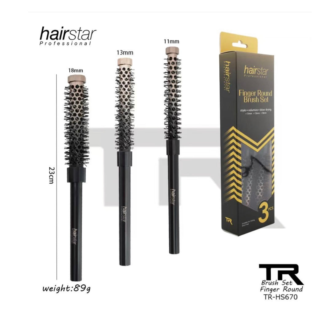 CEPILLOS TERMICOS DE CERÁMICA 3pcs HAIRSTAR