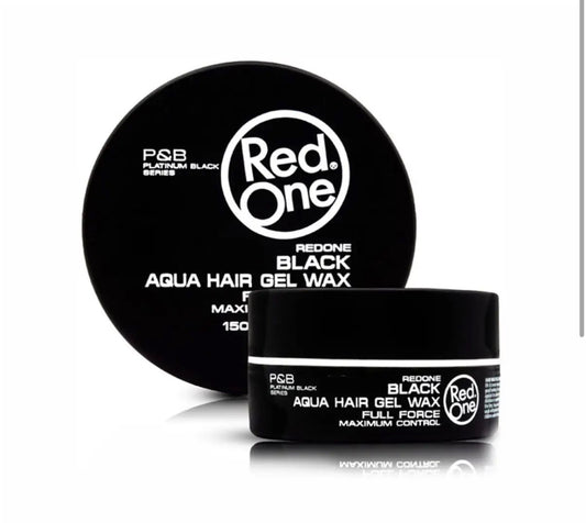 Cera Capilar Red One Aqua Hair Gel Wax Black 150ml