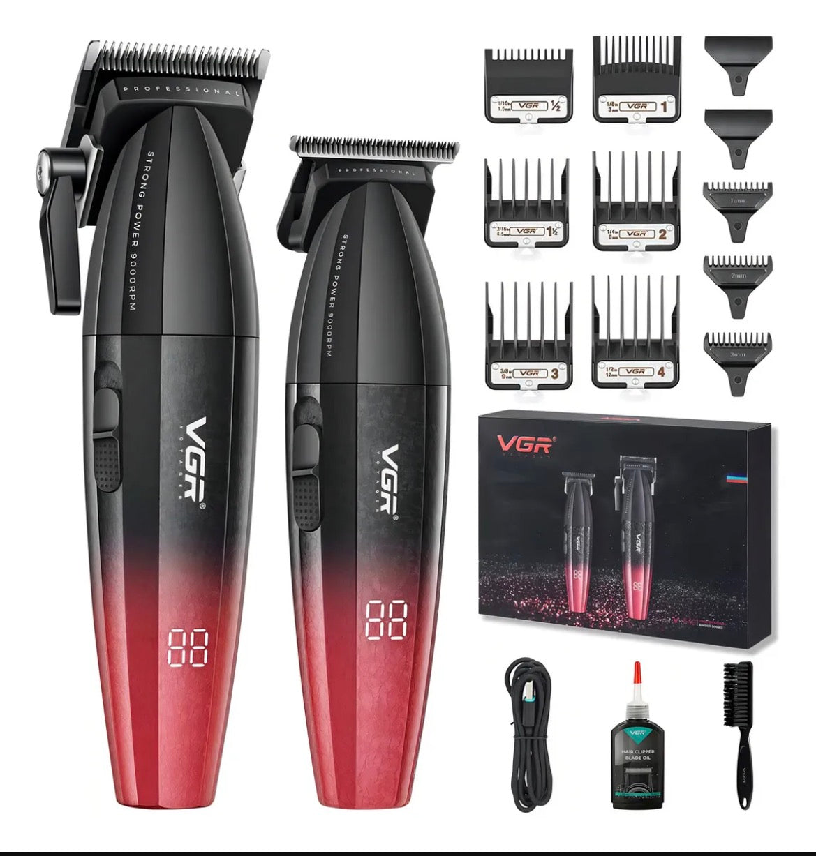 PACK 2 CLIPPER + TRIMMER VGR 9000RPM