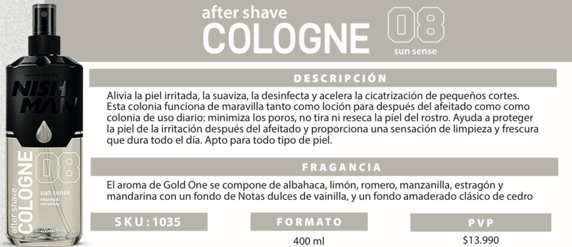AFTER SHAVE COLOGNE 08 NISHMAN