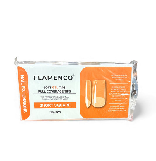 UÑAS SOFT GEL TIPS ( SHORT SQUARE) 240pcs