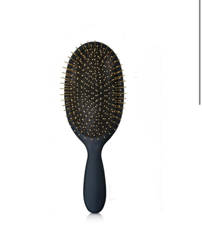 CEPILLO PALETA NEGRA CON AGUJA DORADA MAXCARE