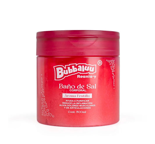 BAÑO DE SAL 500g CORPORAL EXFOLIANTE CREMOSO AROMA FRUTILLA
