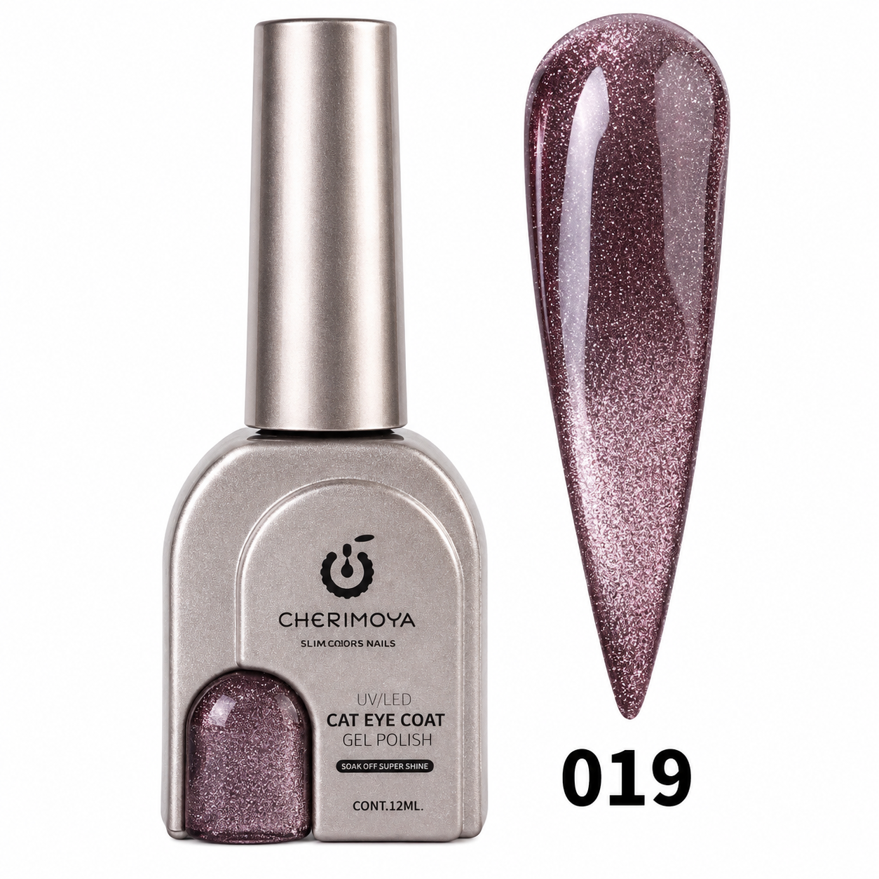 019 GLITTER SUPER SHINE ESMALTE OJO DE GATO 072-007 12ml