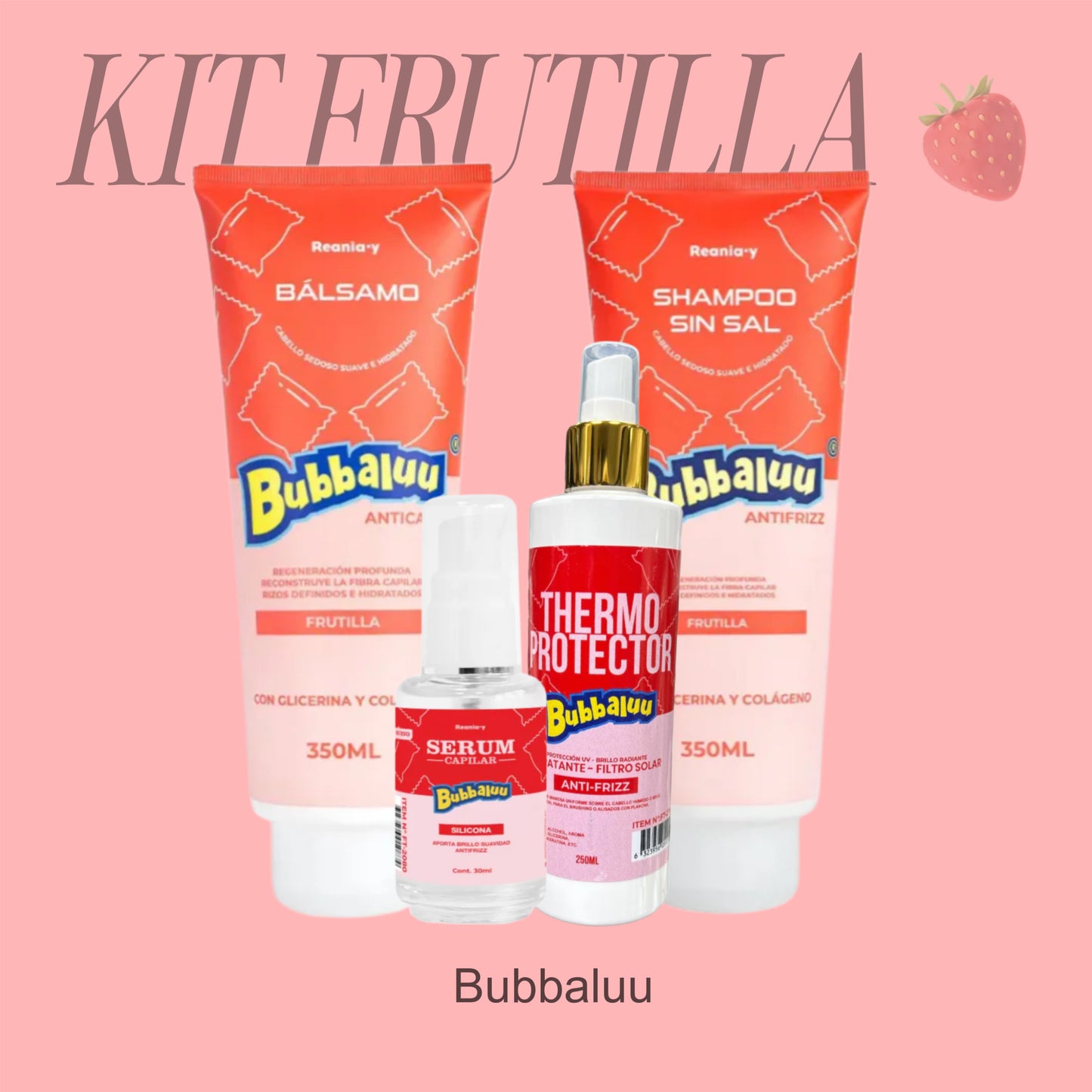 Pack bubbaluu frutilla