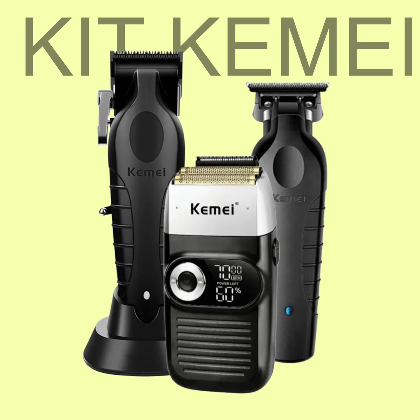 Pack barbería kemei