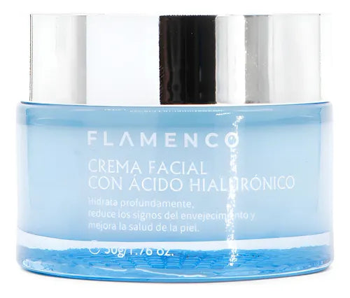 CREMA FACIAL CON ÁCIDO HIALURONICO FLAMENCO 50g